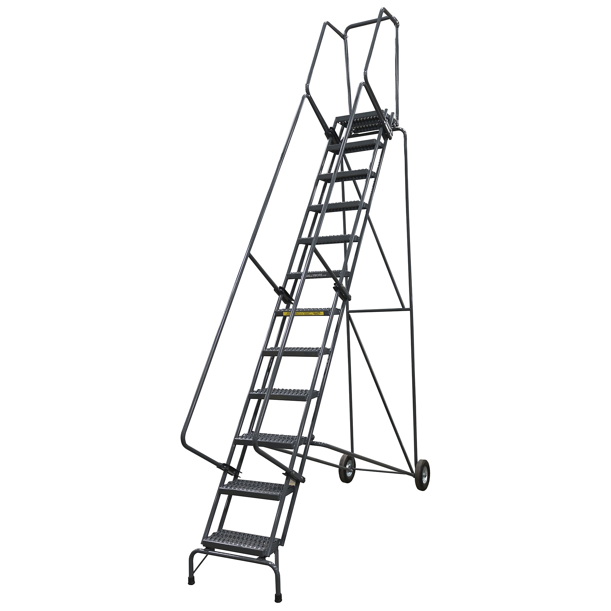 Ballymore, Rolling Ladder, Overall Height 140 in, Steps 11, Material Steel, Model# FAWL-11G